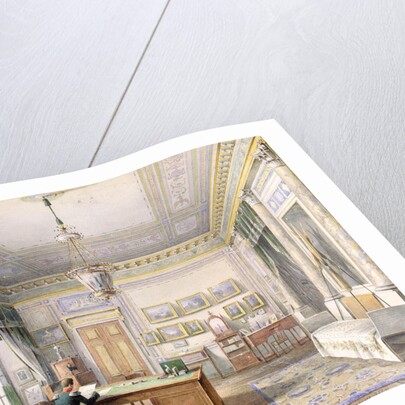 Interiors of the Winter Palace. The Study of Emperor Alexander II in the Winter Palace by Anonymous