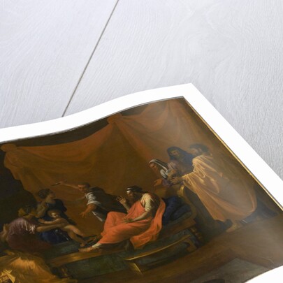 The Infant Moses trampling Pharaohs Crown by Anonymous