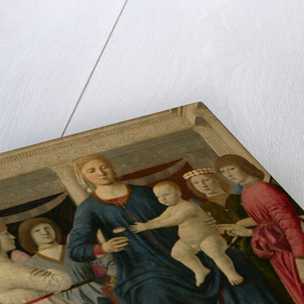 Virgin and Child Enthroned With Four Angels by Anonymous