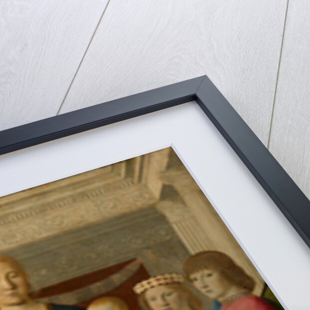 Virgin and Child Enthroned With Four Angels by Anonymous