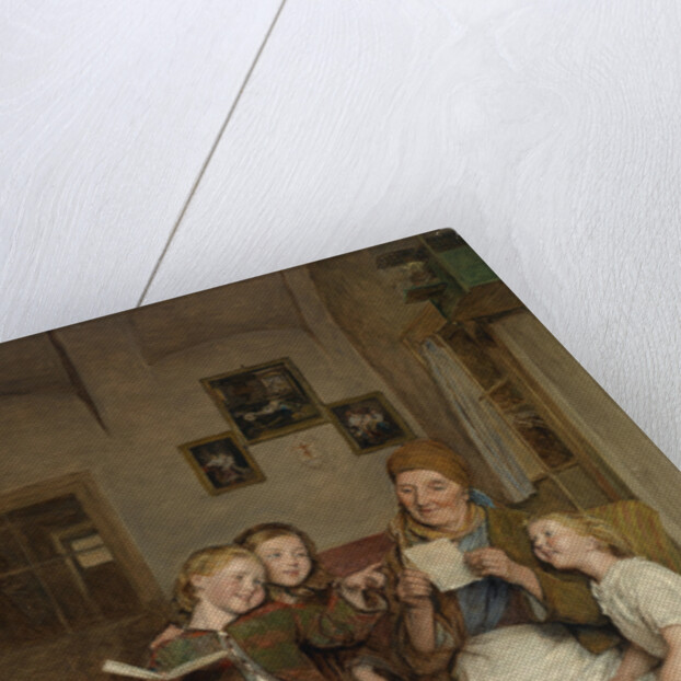 Grandmother with three grandchildren by Anonymous