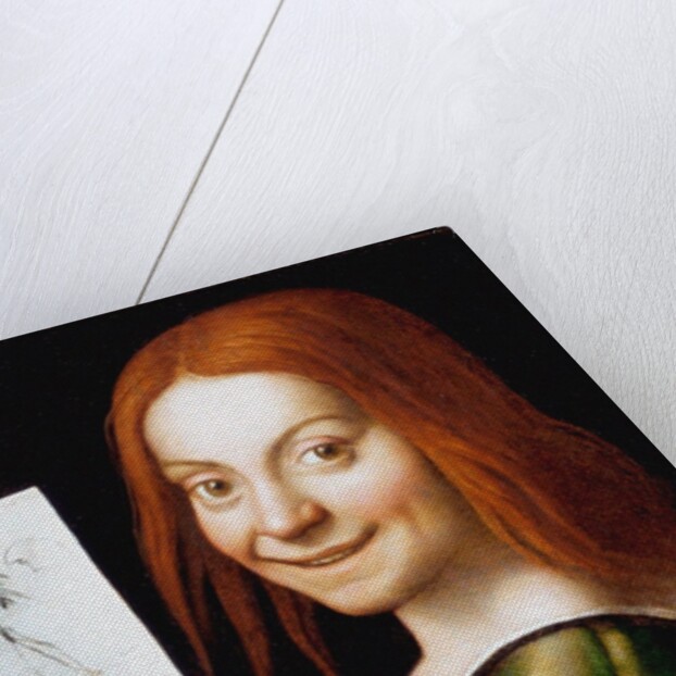Portrait of a Child with a Drawing by Anonymous