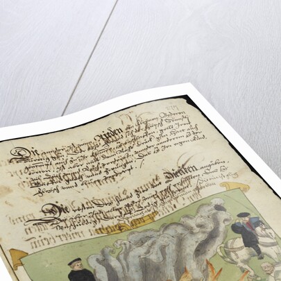 The Burning of three witches in Baden on November 4, 1585 by Anonymous