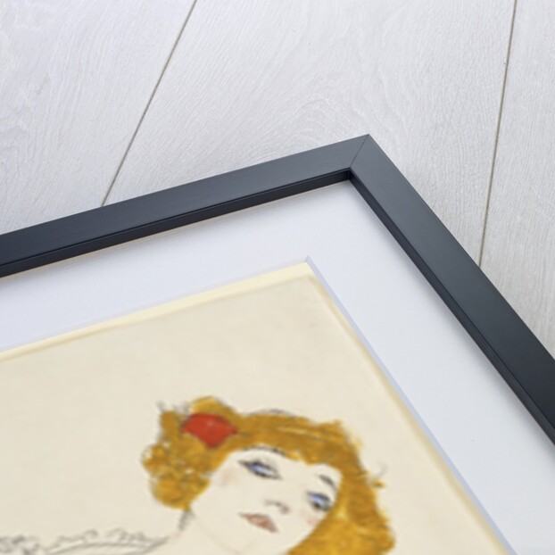 Blond Girl in Underwear by Anonymous