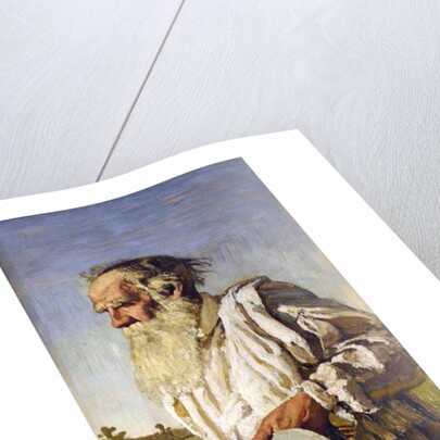 Portrait of the author Count Lev Nikolayevich Tolstoy by Anonymous