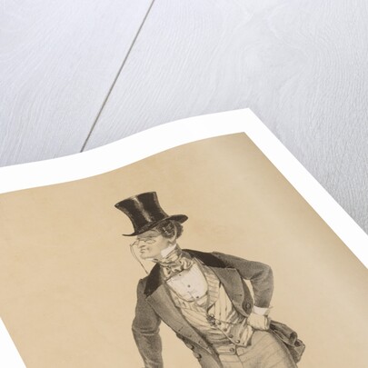 Khlestakov. Illustration for comedy The Government Inspector by N. Gogol by Anonymous