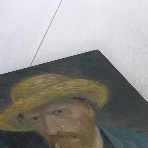 Self-Portrait with Straw Hat and Pipe by Anonymous
