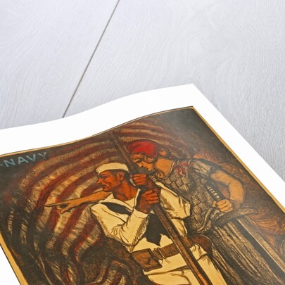 U.S. Navy Recruitment Poster Over There, 1917 by Anonymous