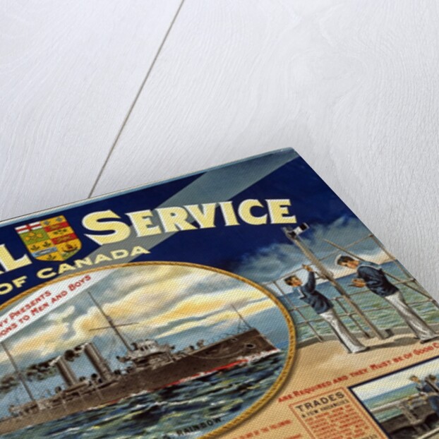 WWI Recruitment Poster for the Naval Service of Canada, 1915 by Anonymous