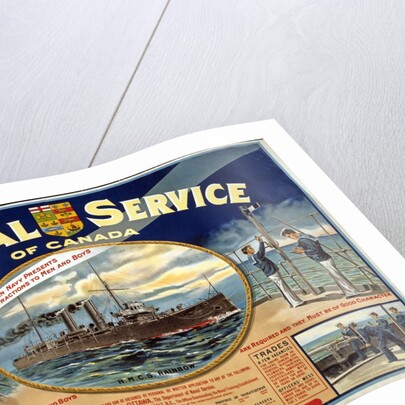 WWI Recruitment Poster for the Naval Service of Canada, 1915 by Anonymous