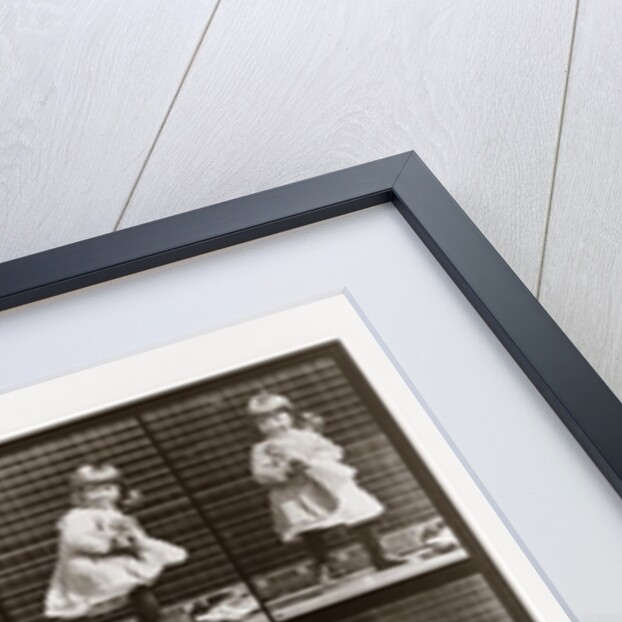 Child playing with doll, Plate 481 from Animal Locomotion, 1887 by Anonymous