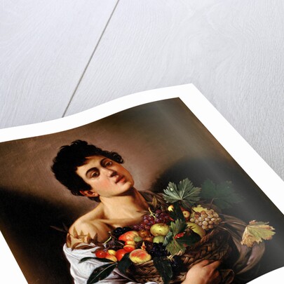 Boy with a Basket of Fruit by Anonymous