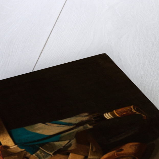 Market Basket, Hat and Umbrella by Anonymous