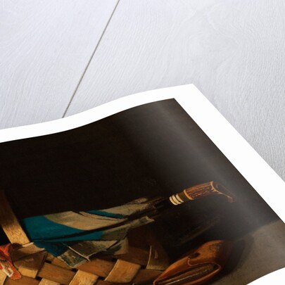 Market Basket, Hat and Umbrella by Anonymous