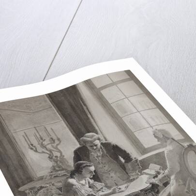 Teaching hour of Empress Catherine II by Anonymous