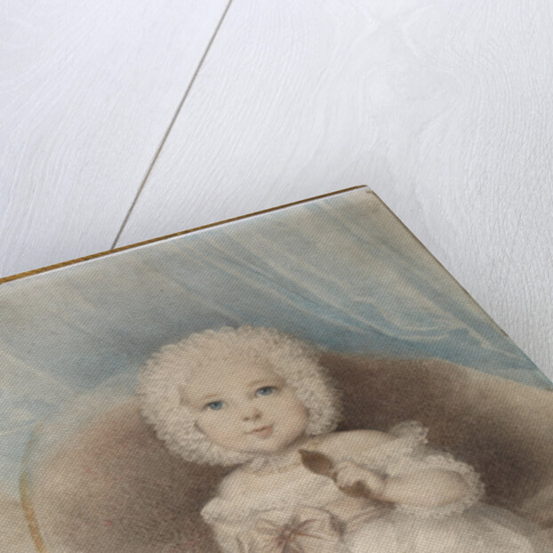 Portrait of a child with a Lorgnette by Anonymous