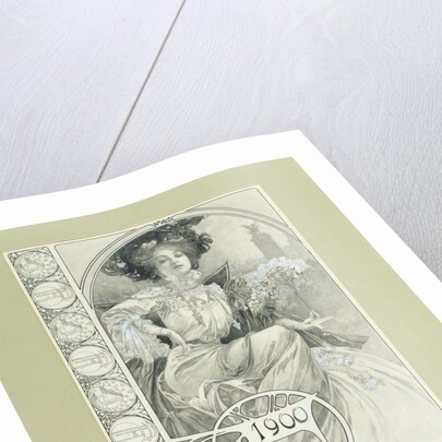 Official Banquet of the Paris International Exhibition 1900. Design for the menu by Anonymous
