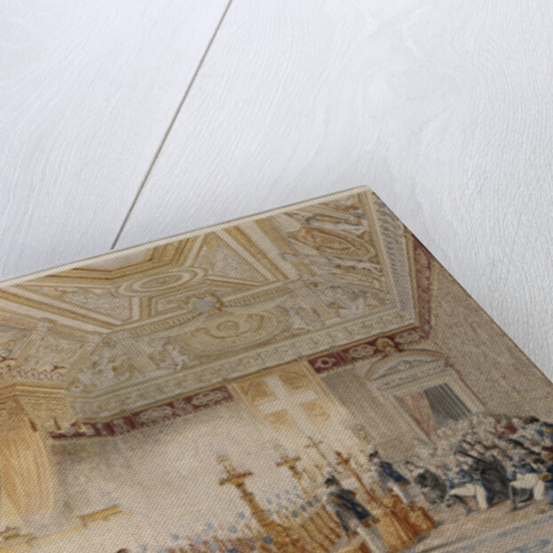 Chapelle Ardente of Louis XVIII at the throne room of the Tuileries on September 1824 by Anonymous