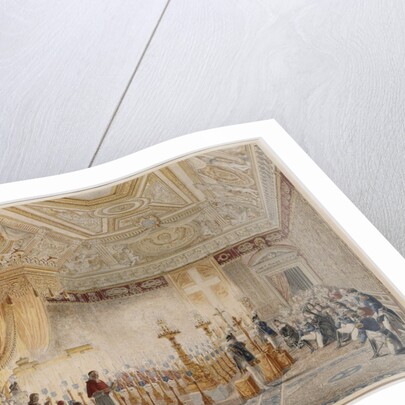 Chapelle Ardente of Louis XVIII at the throne room of the Tuileries on September 1824 by Anonymous