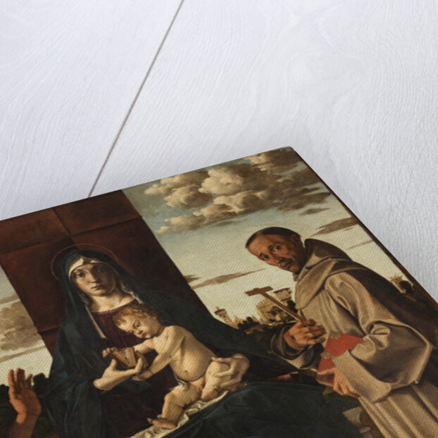 Virgin and Child with Saints Francis and John the Baptist by Anonymous