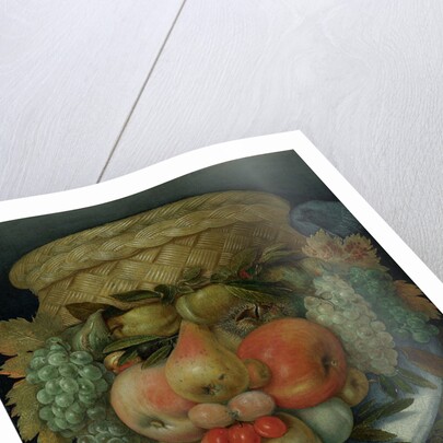 Reversible Anthropomorphic Portrait of a Man Composed of Fruit by Anonymous