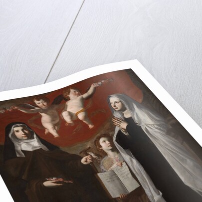 Saint Elizabeth of Hungary and Saint Frances of Rome by Anonymous