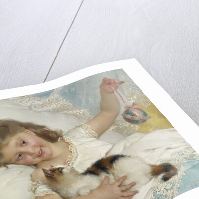 Child and cat by Anonymous