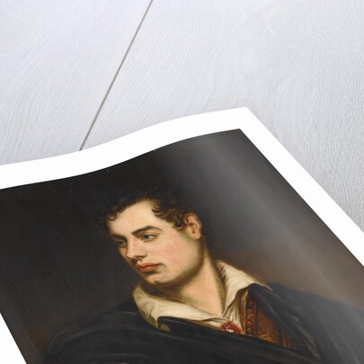 Portrait of the poet Lord George Noel Byron by Anonymous