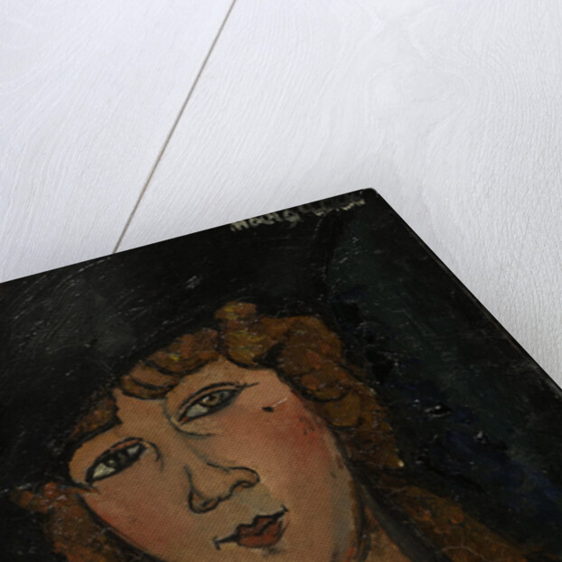 Head of a woman with hat. (Lolotte) by Anonymous