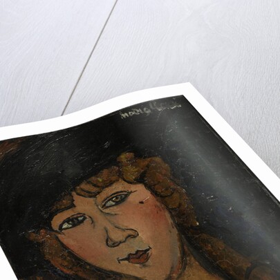 Head of a woman with hat. (Lolotte) by Anonymous