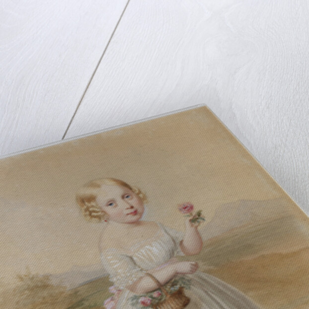 Portrait of a Girl With Rose In Her Hand by Anonymous