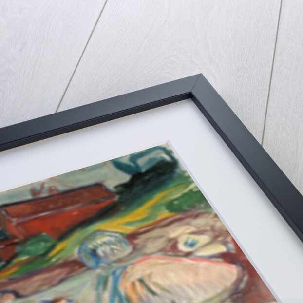 Shore with Red House by Anonymous