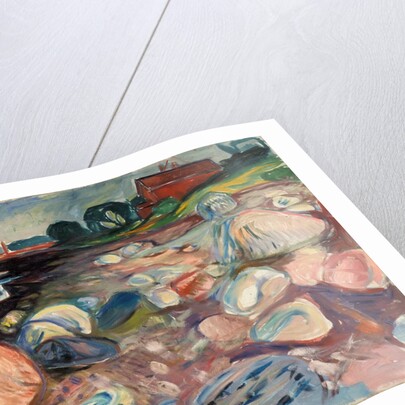 Shore with Red House by Anonymous