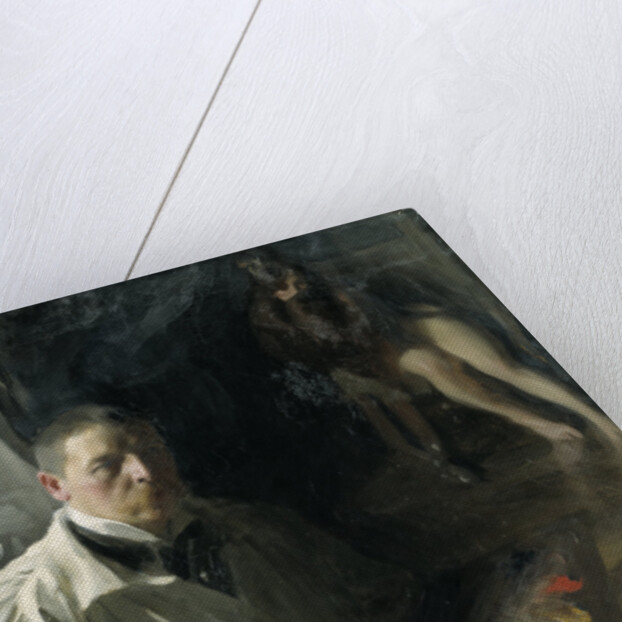 Self-portrait with Model by Anonymous
