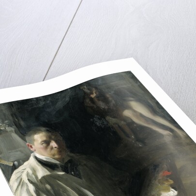 Self-portrait with Model by Anonymous