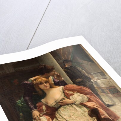 Portia and the Caskets. Scene from the Merchant of Venice by Anonymous