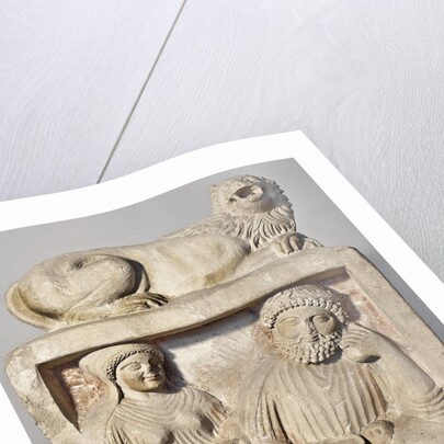 Tombstone depicting a ritual meal by Anonymous