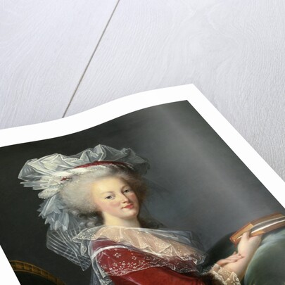 Marie Antoinette with a book by Anonymous