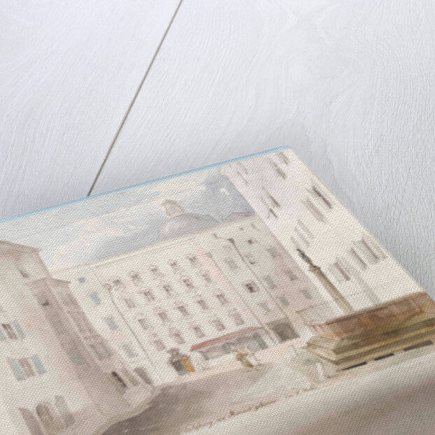 Two views of Mozarts Birthplace by Anonymous