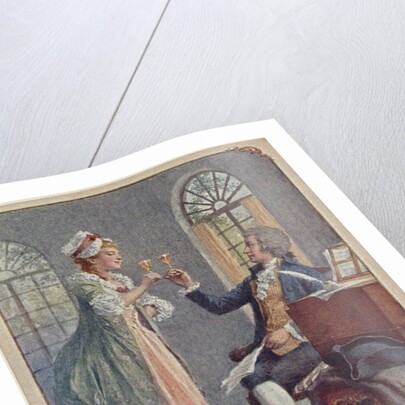 Wolfgang Amadeus and Constanze Mozart by Anonymous