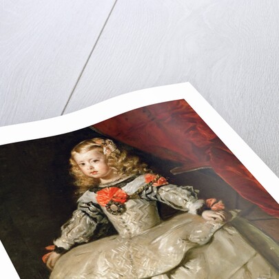 Portrait of the Infanta Margaret Theresa in a white Dress by Anonymous