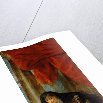 Infanta Isabel Clara Eugenia. Right side panel of the Ildefonso Altarpiece by Anonymous