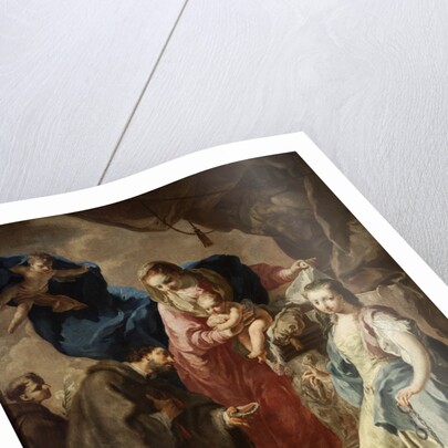 Virgin Mary with Four Saints, ca 1735 by Anonymous