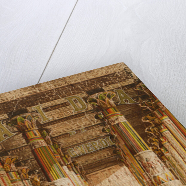 Cover of the vocal score of opera Aida by Giuseppe Verdi, ca 1872 by Anonymous