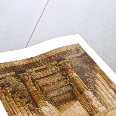 Cover of the vocal score of opera Aida by Giuseppe Verdi, ca 1872 by Anonymous