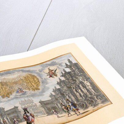 Scene from the opera Il pomo doro (The Golden Apple) of A. Cesti to the wedding of Leopold I and Ma by Anonymous