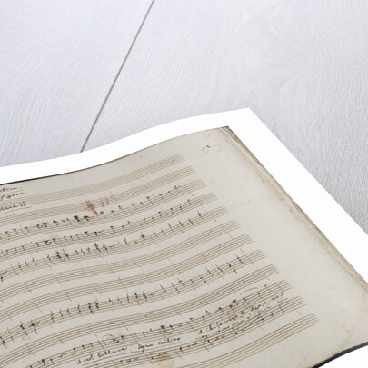 The autograph manuscript: Le nozze di Figaro, Opera buffa in four acts, 1785 by Anonymous