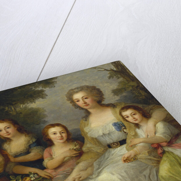Portrait of Countess Anna Stepanovna Protasova with her Nices, 1788 by Anonymous