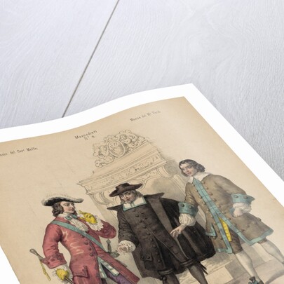 Costume design for the opera I masnadieri by Giuseppe Verdi, 1847-1848 by Anonymous