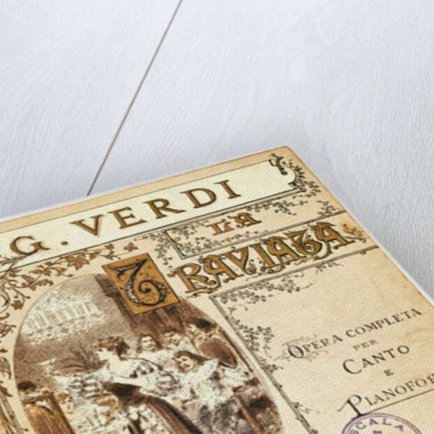 Cover of the vocal score of opera La Traviata by Giuseppe Verdi, 1853 by Anonymous